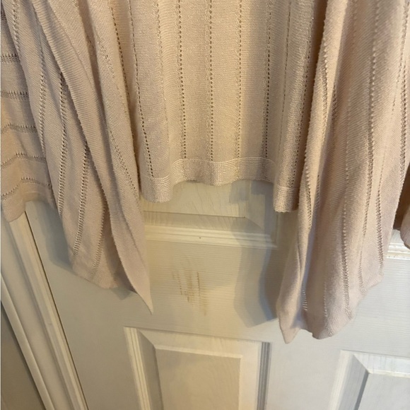 White House Black Market Cream Cardigan Long Open-Front - Picture 3 of 6